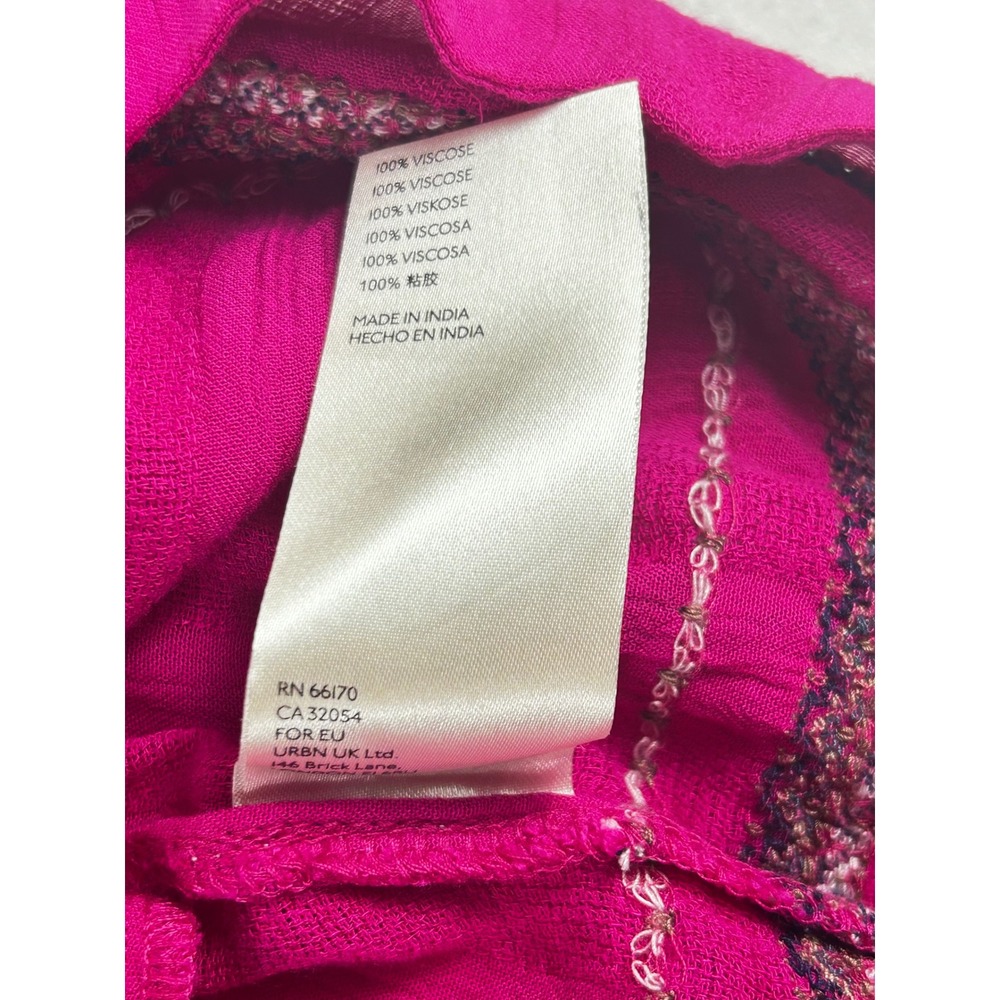 NWT Free People Mini Dress Women S Malibu Pink Boho Embroidered 02178 - Picture 8 of 14